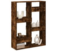 Berkfield Room Divider Smoked Oak100X33X135 Cm Engineered Wood