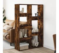 Berkfield Room Divider Smoked Oak100X33X155.5 Cm Engineered Wood