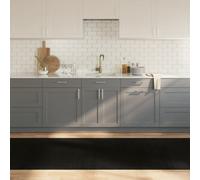 Berkfield Rug Rectangular Black 100X300 Cm Bamboo