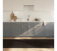 Berkfield Rug Rectangular Dark Brown100X300 Cm Bamboo