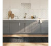 Berkfield Rug Rectangular Grey 70X400 Cm Bamboo