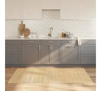 Berkfield Rug Rectangular Light Natural100X200 Cm Bamboo