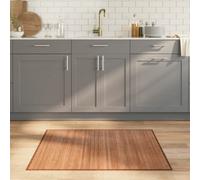 Berkfield Rug Rectangular Natural80X100 Cm Bamboo