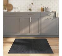 Berkfield Rug Square Grey 100X100 Cm Bamboo