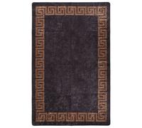 Berkfield Rug Washable 160X230 Cm Black And Gold Anti Slip
