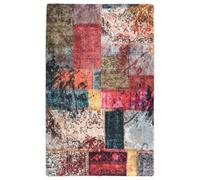vidaXL Rug Washable Patchwork Multicolour Anti Slip Home Floor Carpet Area Rug
