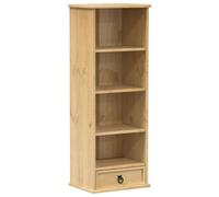 Berkfield Rustic Cd Cabinet Corona 40X30X110 Cm Solid Wood Pine