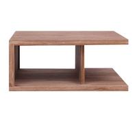 Berkfield Rustic Coffee Table 70X70X30 Cm Solid Teak Wood