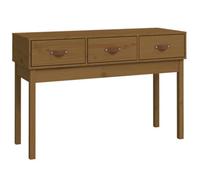 Berkfield Rustic Console Table Honey Brown 114X40X75 Cm Solid Wood Pine