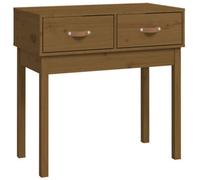 Berkfield Rustic Console Table Honey Brown 76.5X40X75 Cm Solid Wood Pine