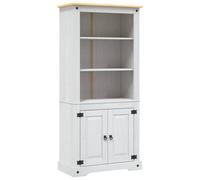 Berkfield Rustic Cupboard Mexican Pine Corona Range White 80X40X170 Cm