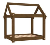 Berkfield Rustic Dog Bed Honey Brown 71X55X70 Cm Solid Wood Pine