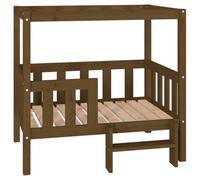 Berkfield Rustic Dog Bed Honey Brown 95.5X73.5X90Cm Solid Wood Pine