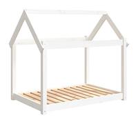 Berkfield Rustic Dog Bed White 101X70X90 Cm Solid Wood Pine