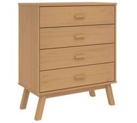 Berkfield Rustic Drawer Cabinet Olden Brown Solid Wood Pine