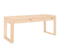 Berkfield Rustic Garden Bench 110X38X45 Cm Solid Wood Pine