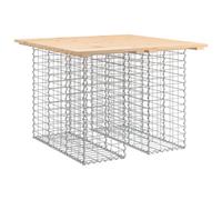 Berkfield Rustic Garden Bench Gabion Design 100X102X72 Cm Solid Wood Pine