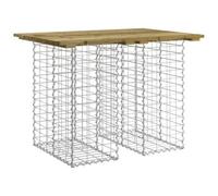 Berkfield Rustic Garden Bench Gabion Design 100X70X72 Cm Impregnated Wood Pine
