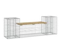 Berkfield Rustic Garden Bench Gabion Design 183X41X60.5 Cm Impregnated Wood Pine