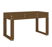 Berkfield Rustic Garden Bench Honey Brown 80X38X45 Cm Solid Wood Pine