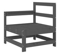 Berkfield Rustic Garden Corner Sofa Grey Solid Wood Pine
