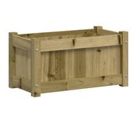 Berkfield Rustic Garden Planter 60X31X31 Cm Impregnated Wood Pine