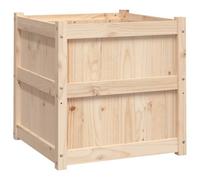 Berkfield Rustic Garden Planter 60X60X60 Cm Solid Wood Pine