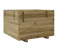 Berkfield Rustic Garden Planter 70X70X49.5 Cm Impregnated Wood Pine