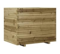 Berkfield Rustic Garden Planter 90X60X72.5 Cm Impregnated Wood Pine