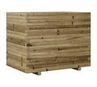 Berkfield Rustic Garden Planter 90X60X72 Cm Impregnated Wood Pine