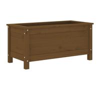Berkfield Rustic Garden Planter Honey Brown 82.5X40X39 Cm Solid Wood Pine