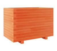 Berkfield Rustic Garden Planter Wax Brown 70X40X49.5 Cm Solid Wood Pine