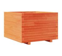 Berkfield Rustic Garden Planter Wax Brown 70X70X49.5 Cm Solid Wood Pine