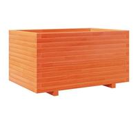 Berkfield Rustic Garden Planter Wax Brown 90X60X49.5 Cm Solid Wood Pine