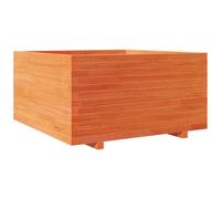 Berkfield Rustic Garden Planter Wax Brown 90X90X49.5 Cm Solid Wood Pine