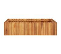 Berkfield Rustic Garden Raised Bed 100X100X25 Cm Solid Acacia Wood