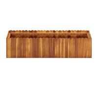 Berkfield Rustic Garden Raised Bed 100X30X25 Cm Solid Acacia Wood