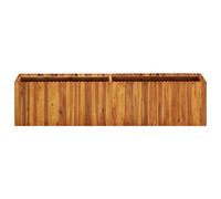 Berkfield Rustic Garden Raised Bed 200X30X50 Cm Solid Acacia Wood
