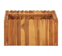 Berkfield Rustic Garden Raised Bed 50X50X25 Cm Solid Acacia Wood
