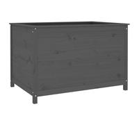 Berkfield Rustic Garden Raised Bed Grey 119.5X82.5X78 Cm Solid Wood Pine