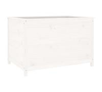 Berkfield Rustic Garden Raised Bed White 119.5X82.5X78 Cm Solid Wood Pine