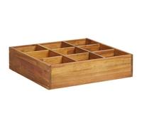 Berkfield Rustic Herb Garden Raised Bed Solid Acacia Wood 60X60X15 Cm