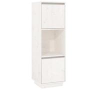 Berkfield Rustic Highboard White 38X35X117 Cm Solid Wood Pine