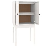 Berkfield Rustic Highboard White 60X40X120 Cm Solid Wood Pine