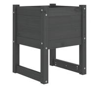 Berkfield Rustic Planter Grey 40X40X52.5 Cm Solid Wood Pine
