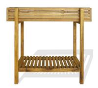 Berkfield Rustic Raised Garden Raised Bed Solid Acacia Wood And Zinc