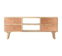 Berkfield Rustic Tv Cabinet 110X30X45 Cm Solid Mango Wood