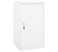 Berkfield Saddle Cabinet White 53X53X105 Cm Steel