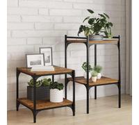 Berkfield Shelf Boards 4 Pack - Old Wood - 40X40X1.5 Cm - Made From Engineered Wood