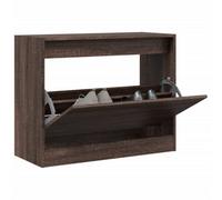 Berkfield Shoe Cabinet Brown Oak 80X34X63 Cm Engineered Wood